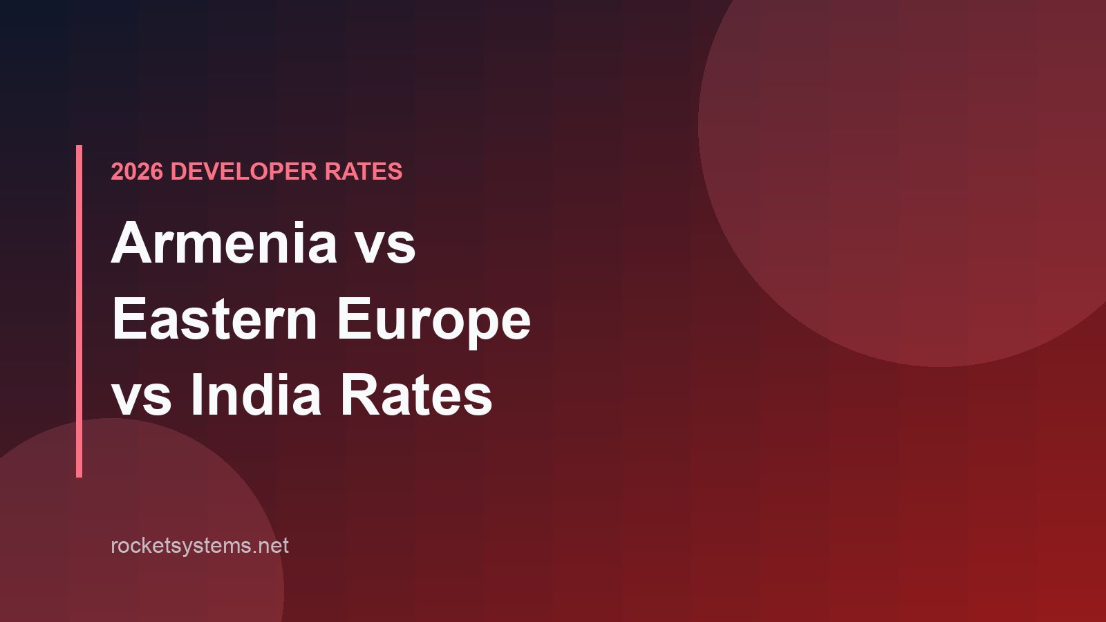 Armenian developers vs Eastern Europe vs India vs Latin America — 2026 hourly rates and comparison