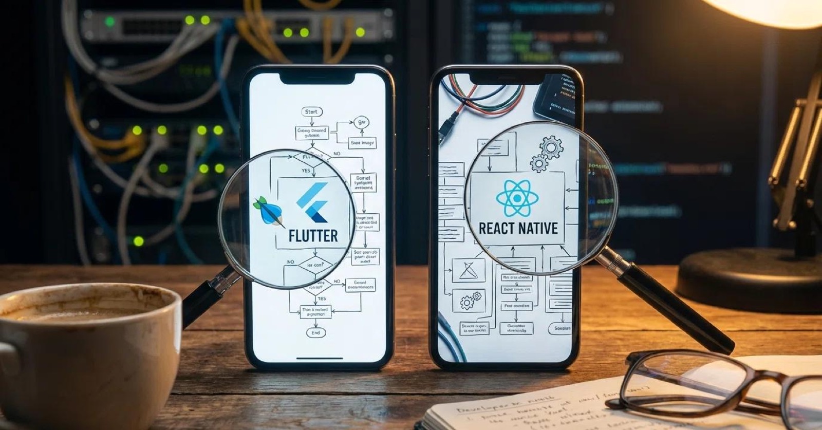 React Native vs Flutter comparison for mobile app development in 2026