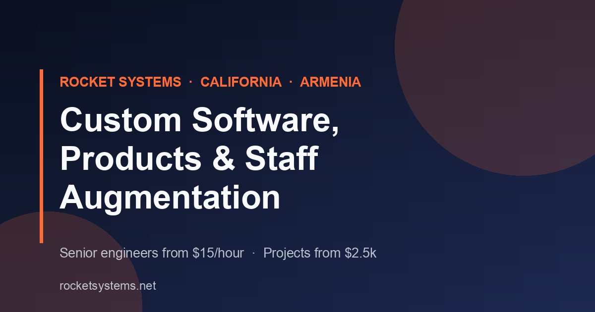 Rocket Systems | Custom Software & Staff Augmentation