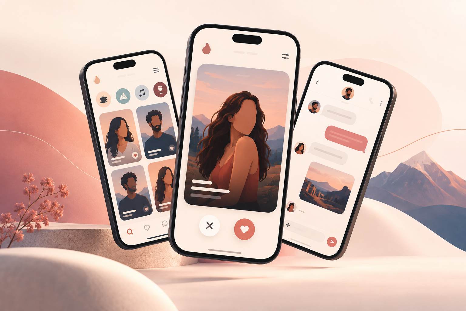 Ari dating app hero composition