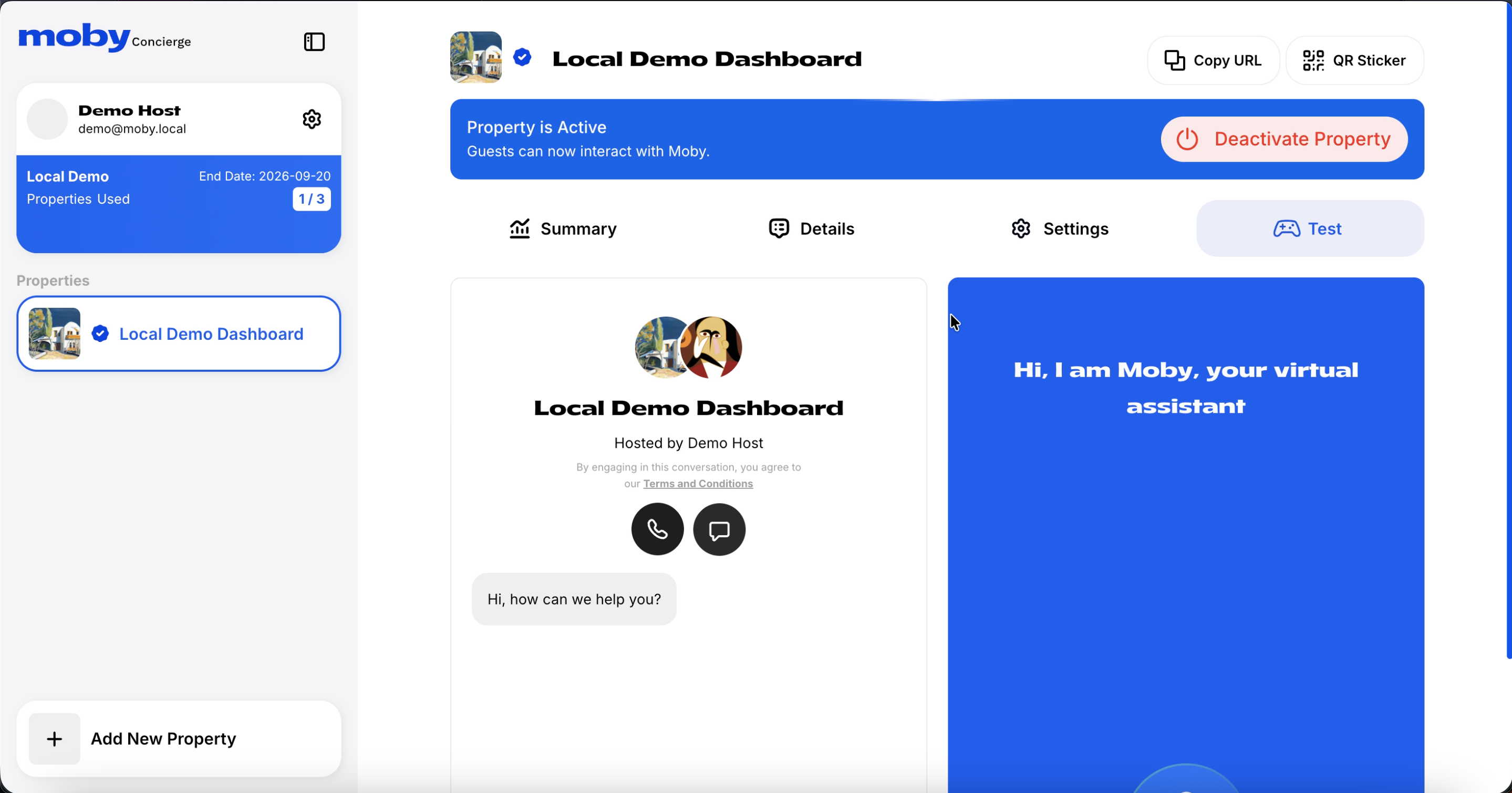 Chat widget placeholder